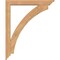 Ekena Millwork Thorton Traditional Smooth Bracket w/ Offset Brace, Western Red Cedar, 5 1/2"W x 36"D x 44"H BKT0604X36X44THR01SWR - alternate 4